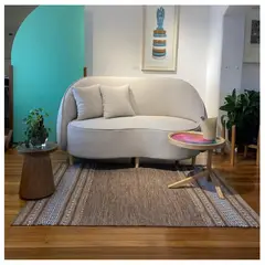 GENERICO - Alfombra Cotton Kelim Brown IC-14492 150x210cm