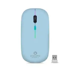 ENKORE - Mouse NITROX 3 CYAN ENK M205-3B BT WIFI RECARGABLE ENKORE
