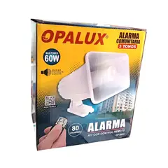 OPALUX - SIRENA 60W ALARMA COMUNITARIA CON CONTROL REMOTO