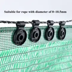 GENERICO - PACK X 30 CLIPS SUJETADOR PARA MALLA RASCHEL GRANJA 10 X 3.7 CM
