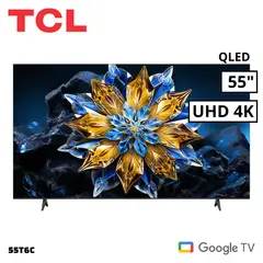 TCL - TELEVISOR 55 QLED SMART TV GOOGLE TV 4K UHD - 55T6C