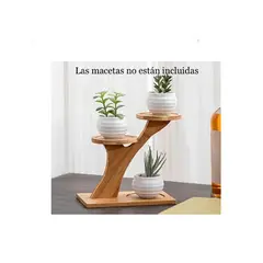 GENERICO - Soporte de Bambú para plantas pequeñas
