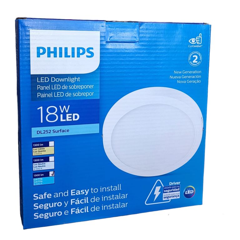 Luminaria Led Plafón Circular 18W Luz Blanca