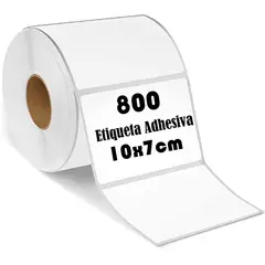 GENERICO - Rollo 800 Etiqueta Termica Adhesiva 10x7cm