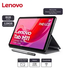 LENOVO - TABLET TAB M11 11 4G LTE 8GB 128GB LAPIZ Y FUNDA