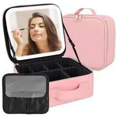 OEM - Organizador De Maquillaje con Espejo Recargable Y Luz Led