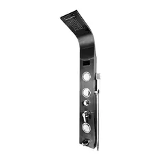 FRATELLI - COLUMNA DE DUCHA INOX LED NEGRO SK-8004