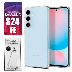 ASIA IMPORT - Space Case Transparente Samsung S24 FE Funda Para celular