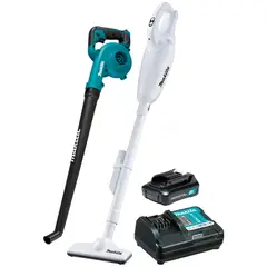MAKITA - Aspiradora + Soplador 12V Bl + Cargador + Batería 1.5