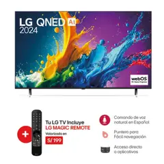 LG - Televisor Smart UHD 4K 65 pulgadas 65QNED80TSA QNED