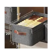 GENERICO - Organizador de Ropa con tapa para Armarios y Cajones  pack 6 unidades