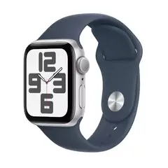 APPLE - Watch SE 2024 GPS 40mm Silver Alimunium Denim Sport Band M/L