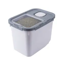 GENERICO - Contenedor de comida hermetico para Mascotas GRIS