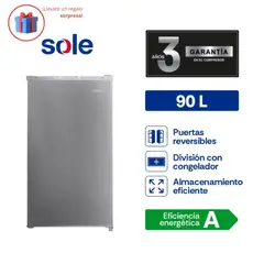 SOLE - Frigobar Silver 90L