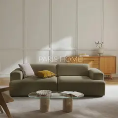 GENERICO - Sofá 3 Plazas Gala Tejido - Verde Oliva