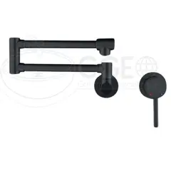 FRATELLI - MEZCLADORA DE COCINA GIRATORIO 360 GRADOS  A LA PARED NEGRO