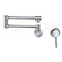 FRATELLI - MEZCLADORA  DE COCINA GIRATORIO  360  GRADOS   A LA PARED CROMADO