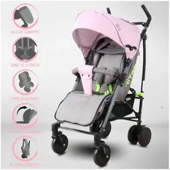 BABYGO - Coche Bastón Deportivo NITRO Rosado
