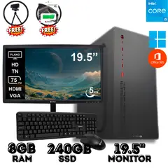 INTEL - PC DE ESCRITORIO CORE I5 8GB RAM 256GB SSD CON MONITOR