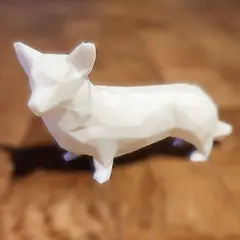 GENERICO - ADORNO EXCLUSIVO CORGI BLANCO 23cm x 13cm x 40cm