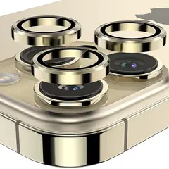 GENERICO - Protector De Cámara IPhone 15 Pro / Iphone 15 Pro Max Dorado