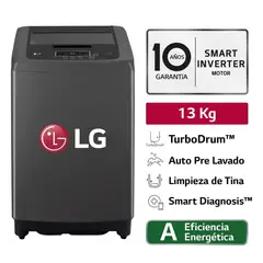 LG - Lavadora LG Carga Superior 13 Kg WT13BPBK Negro claro
