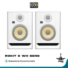 KRK - ROKIT 8 WH (GEN5) Monitores de Estudio