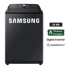SAMSUNG - Lavadora 22Kg WA22A8377GVPE Bubble Smart