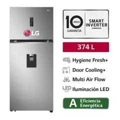 LG - Refrigeradora Top Freezer 374 L con DoorCooling GT37SGP