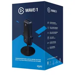 ELGATO - Microfono Wave1 USB Alambrico Antidistorsion Negro 10MAA9901