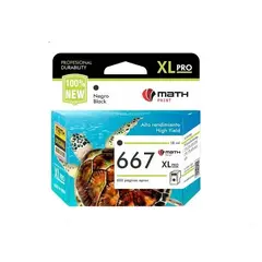 GENERICO - Tinta Compatible 667XL Negro HP 3YM81AL DJ 60006400