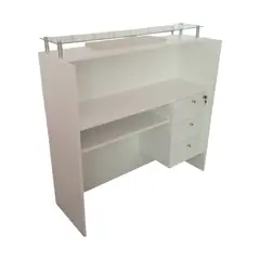GENERICO - Counter Para Recepción con Tablero de Vidrio