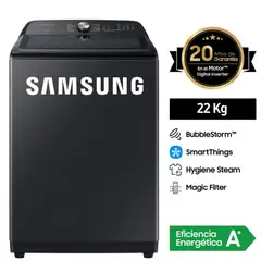 SAMSUNG - Lavadora 22Kg WA22A8377GVPE Bubble Smart