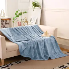 GOLDSUN - MANTA ALTO RELIEVE CON DISEÑO DE HOJAS