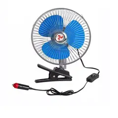 GENERICO - Ventilador Para Auto 6 pulgadas 12V Giratorio con Gancho