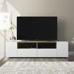 R&R MUEBLES - Mueble para TV Moderna Nieves BlancoDuna
