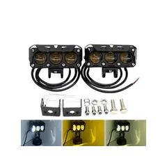 PREMIUM - Luces Faros Para Moto o Auto Antiniebla Led 3x3 Dual Con Ventilador impermeable