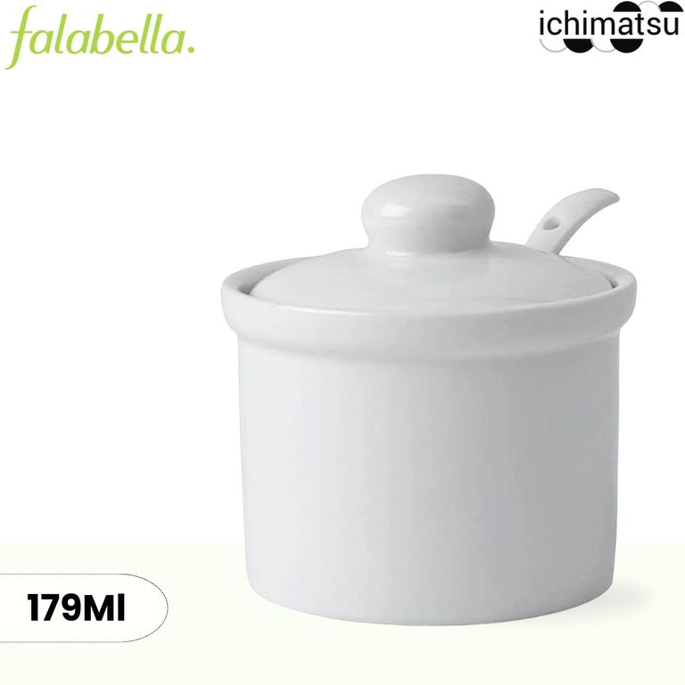 Azucarero de Loza Con Cucharita 179ml