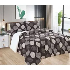 CASATEX - Edredón con Sherpa Premium 2 plazas + Juego de sábanas 100% Algodón