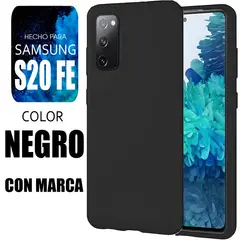 SAMSUNG - Silicone Case Para S20 FE Negro Con Marca