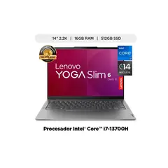 LENOVO - YOGA SLIM 6 14IRP8 INTEL COREI7-13700H 16GB 512SSD 14" 2.K WIN 11