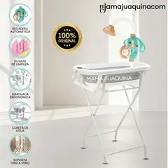BABY - Bañera Plegable con Rack Multiuso «SPLASH PRO» Gray