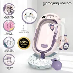BABY - Bañera Plegable con Rack Multiuso «SPLASH» Purple