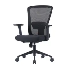 ZIYAZ - Silla De Oficina Ergonómica Mingson Negro Giratoria