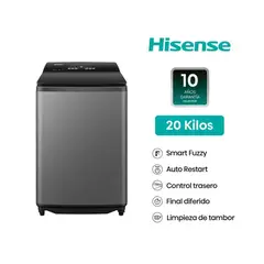 HISENSE - Lavadora 20kg carga superior WT3i2023UT