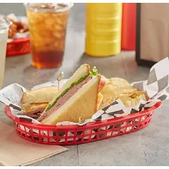 WINCO - CANASTA FAST FOOD WINCO COLOR ROJO PACK X12