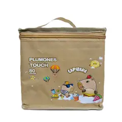 GENERICO - Plumones Touch 80 Piezas Doble Punta - Marron