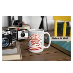 GENERICO - Taza de Loza Grande Diseño Fiestas Patrias 15oz 13