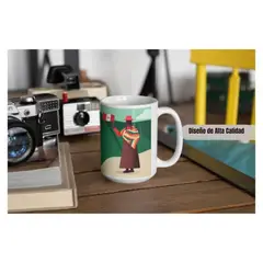 GENERICO - Taza de Loza Grande Diseño Fiestas Patrias 15oz 14