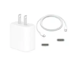 APPLE - Cargador 20W Original + Cable C - C 1mt iPhone 15 16 pro max